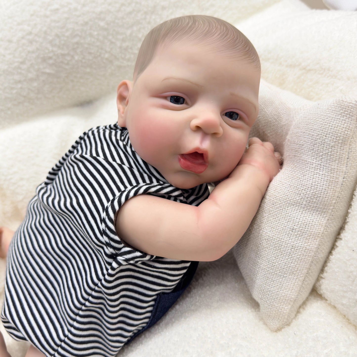 Estella Reborn Baby painted hair