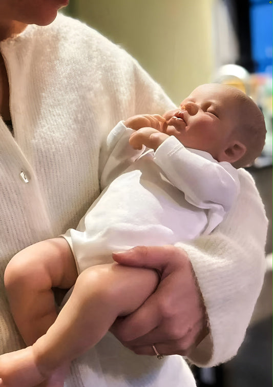 Poupée bébé reborn en silicone réaliste, brune