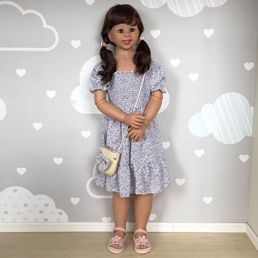 Poupée bébé reborn 47 pouces articulée tout corps, petite fille