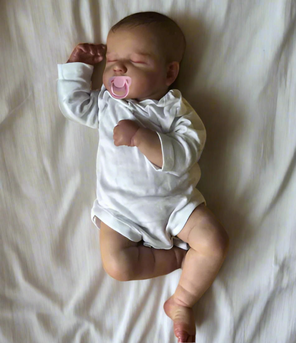 Realistic Reborn Silicone Baby Doll brown