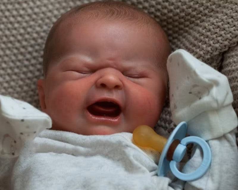 19-Inch Handmade Reborn Baby Doll – Realistic Crying Baby