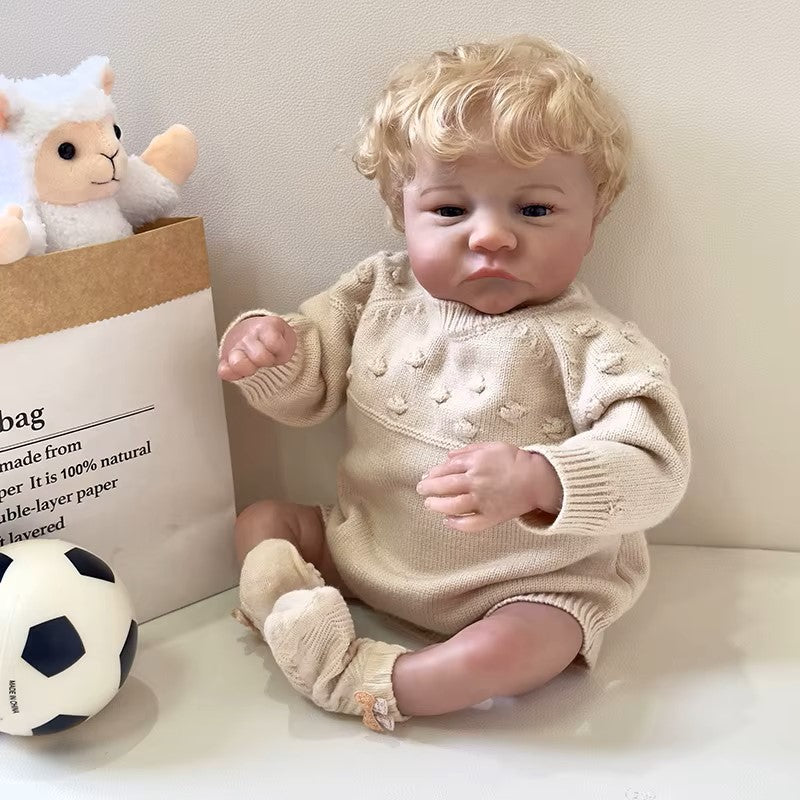 Reborn baby levi soft cloth body doll