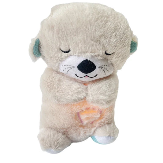 Ours et loutre en peluche apaisants respirants pour bébé
