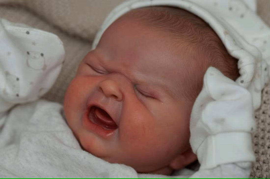 19-Inch Handmade Reborn Baby Doll – Realistic Crying Baby
