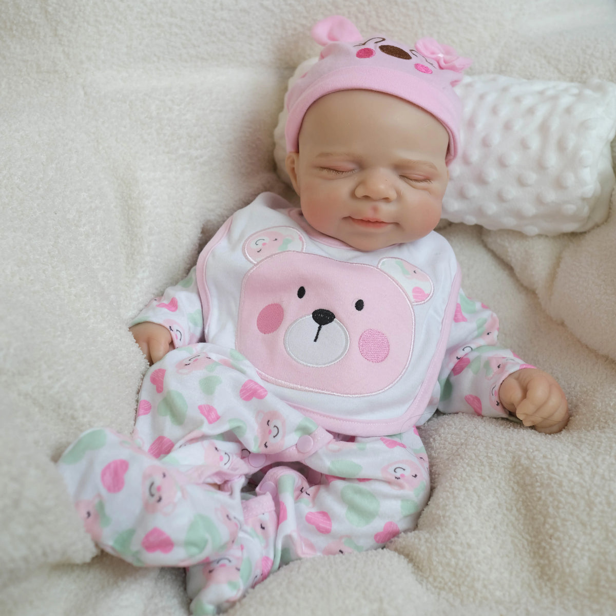 Aurora – poupée bébé reborn tout silicone 18 pouces