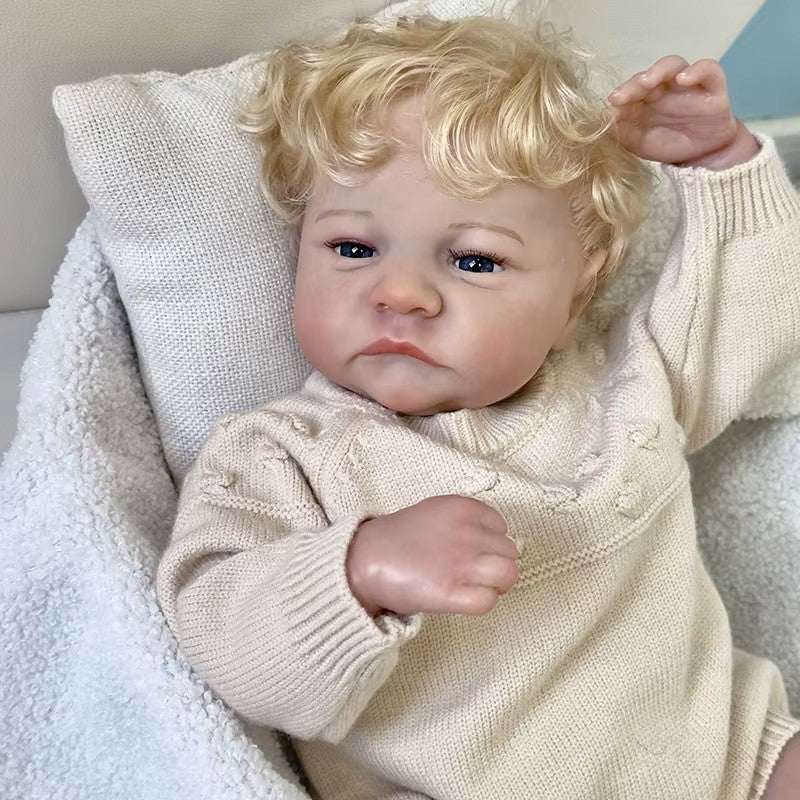 Reborn baby levi soft cloth body doll