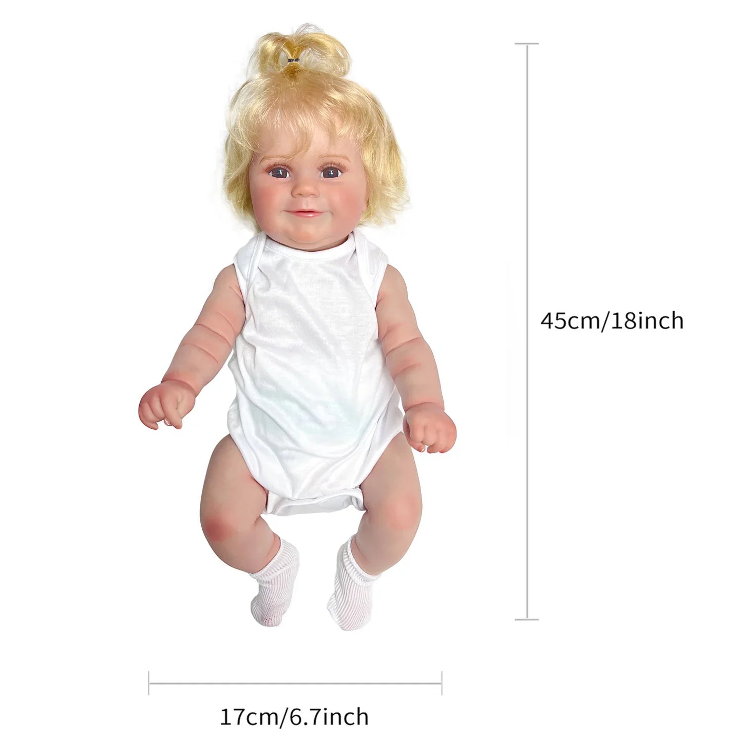 cute silicone reborn baby doll maddie