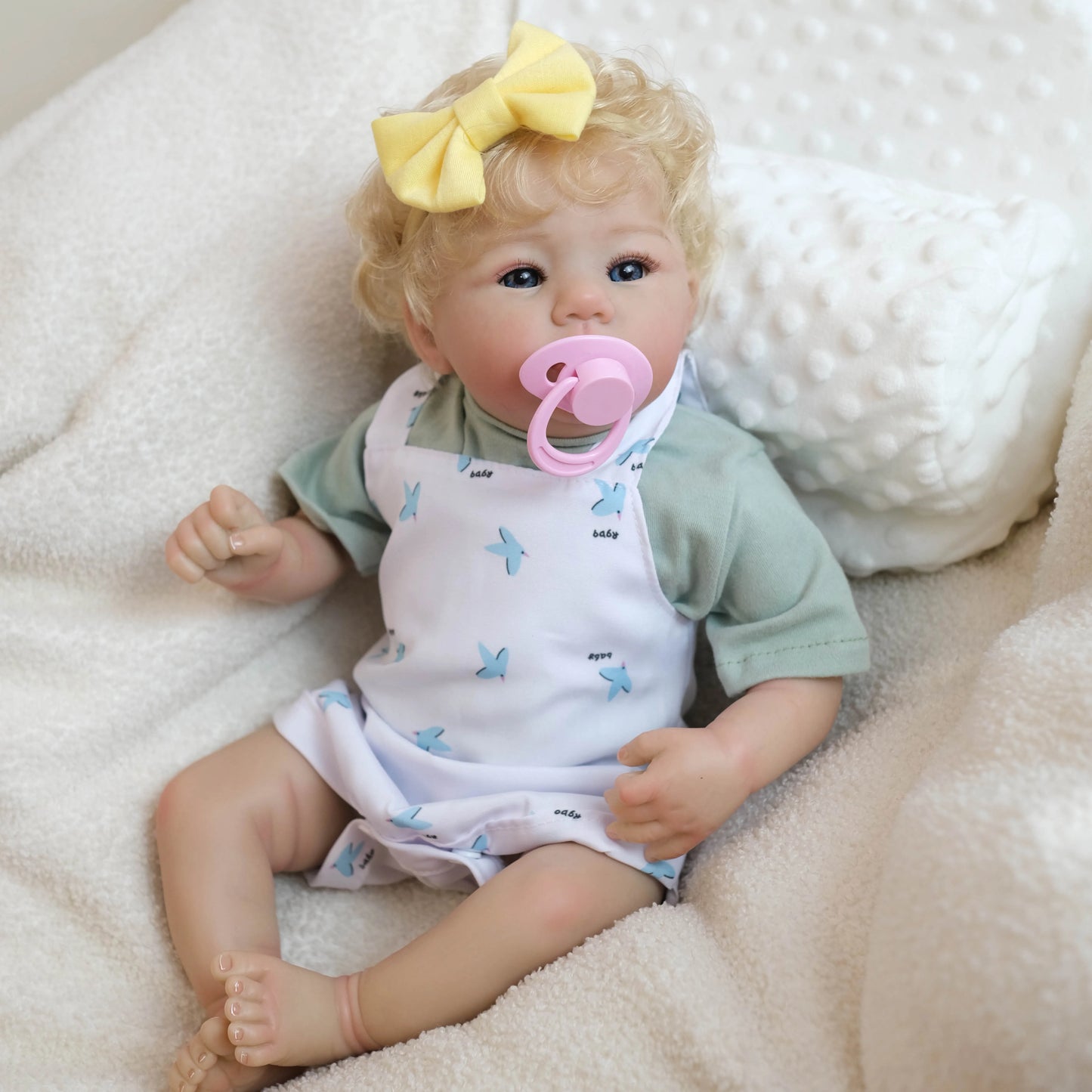 Lila – 18-Inch Reborn Baby Doll with Hand-Rooted Hair