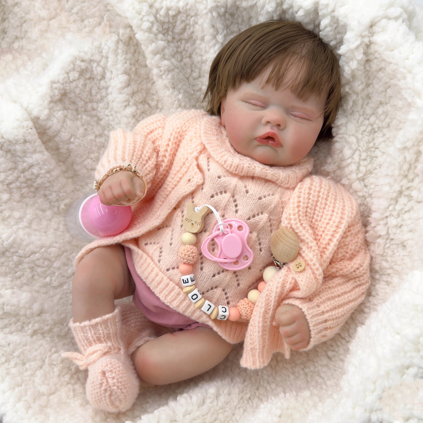 Quinbee 19-Inch Lifelike Reborn Baby Doll