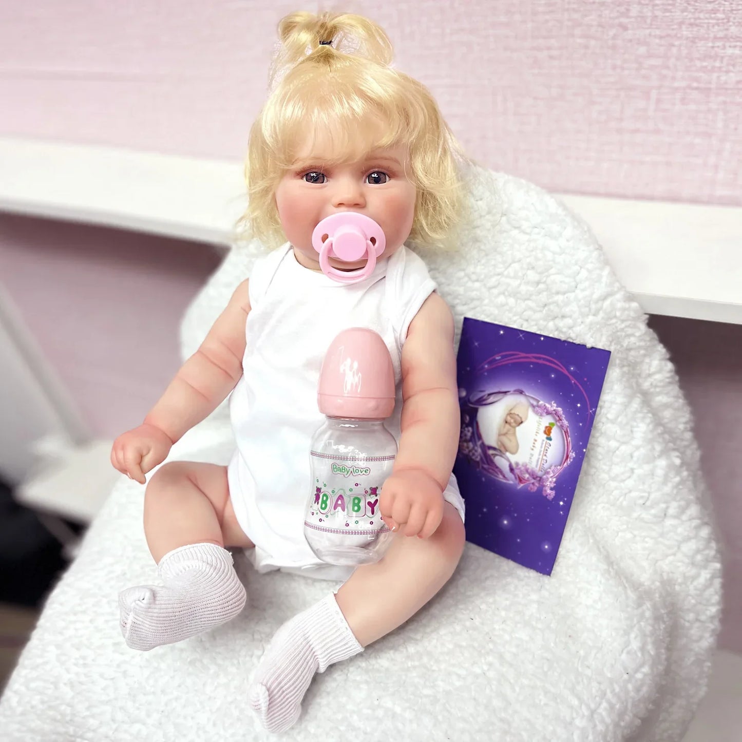cute silicone reborn baby doll maddie