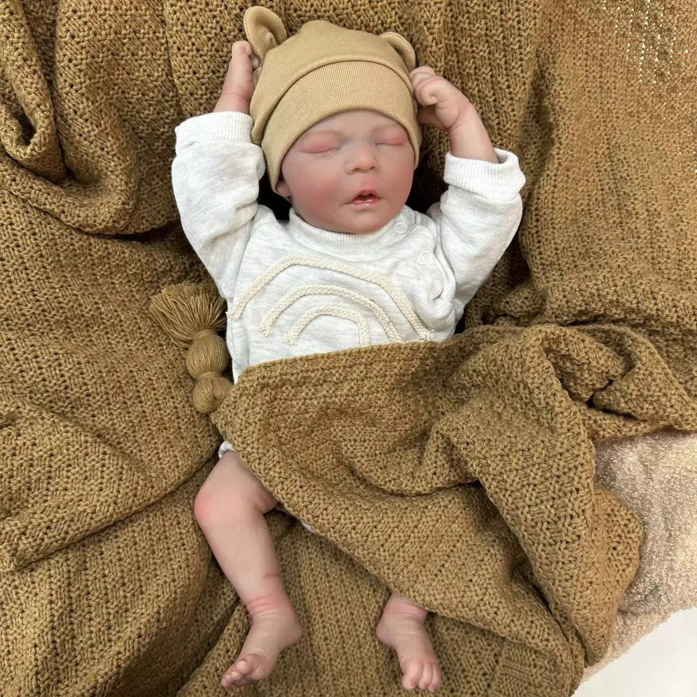 Reborn baby Girl doll sleeping