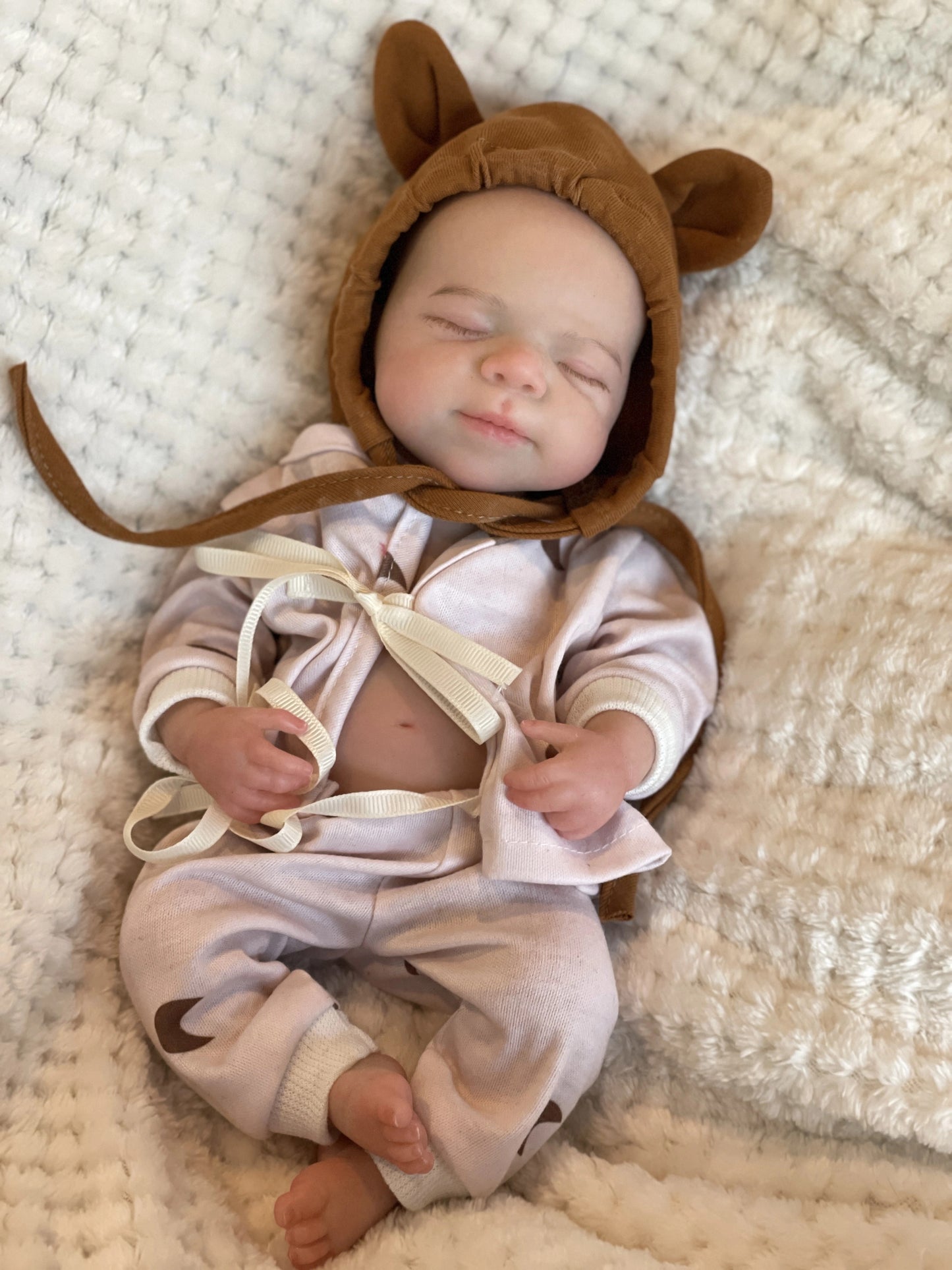 Pascale Reborn Baby girl Doll 13-Inch Open Mouth super Silicone
