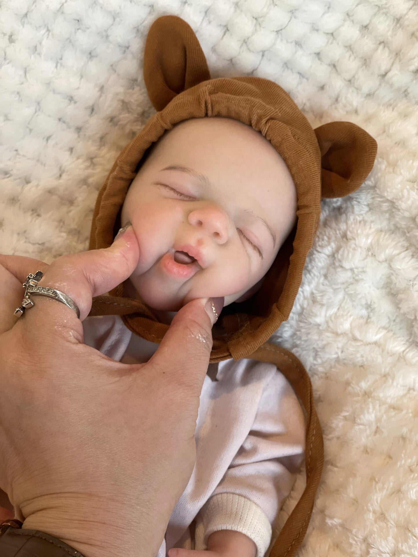 Pascale Reborn Baby girl Doll 13-Inch Open Mouth super Silicone