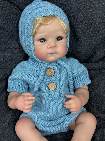 Darcy – poupée bébé reborn aux cheveux implantés à la main