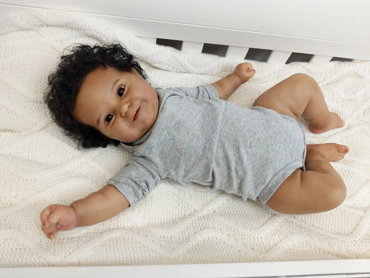 Sofia, bébé reborn fille à corps souple | Poupée réaliste 20 pouces aux cheveux implantés à la main