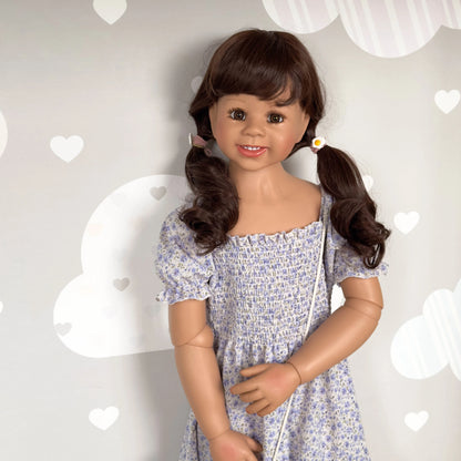Poupée bébé reborn 47 pouces articulée tout corps, petite fille