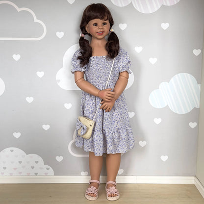 Poupée bébé reborn 47 pouces articulée tout corps, petite fille