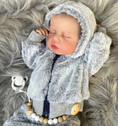 Loulo, poupée reborn nouveau-née fille