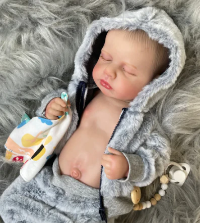 Loulo, poupée reborn nouveau-née fille