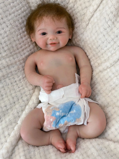 Vivienne – poupée bébé reborn fille tout silicone 18 pouces