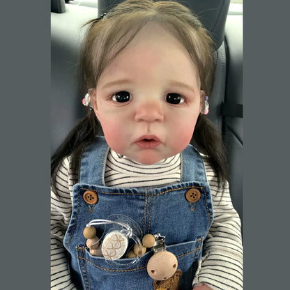 Sandie, poupée reborn bambin fille 26 pouces aux veines peintes