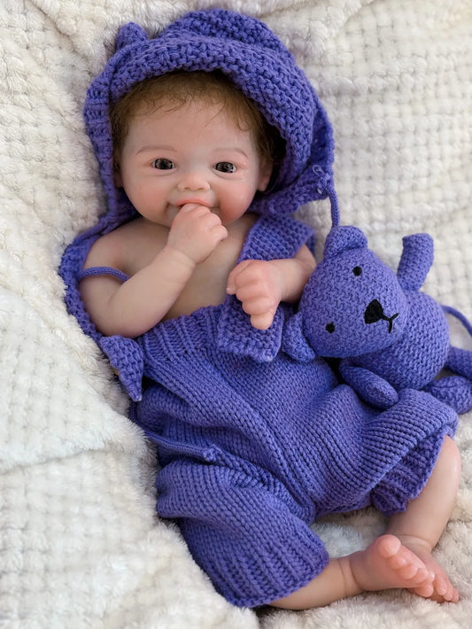 Vivienne – poupée bébé reborn fille tout silicone 18 pouces