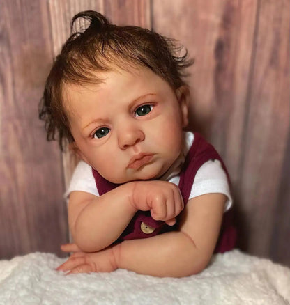 Cameron, bébé reborn garçon 50 cm étanche