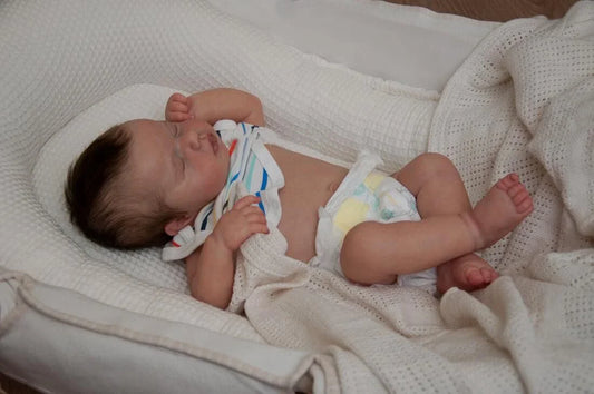 Poupée bébé reborn endormie (garçon/fille)