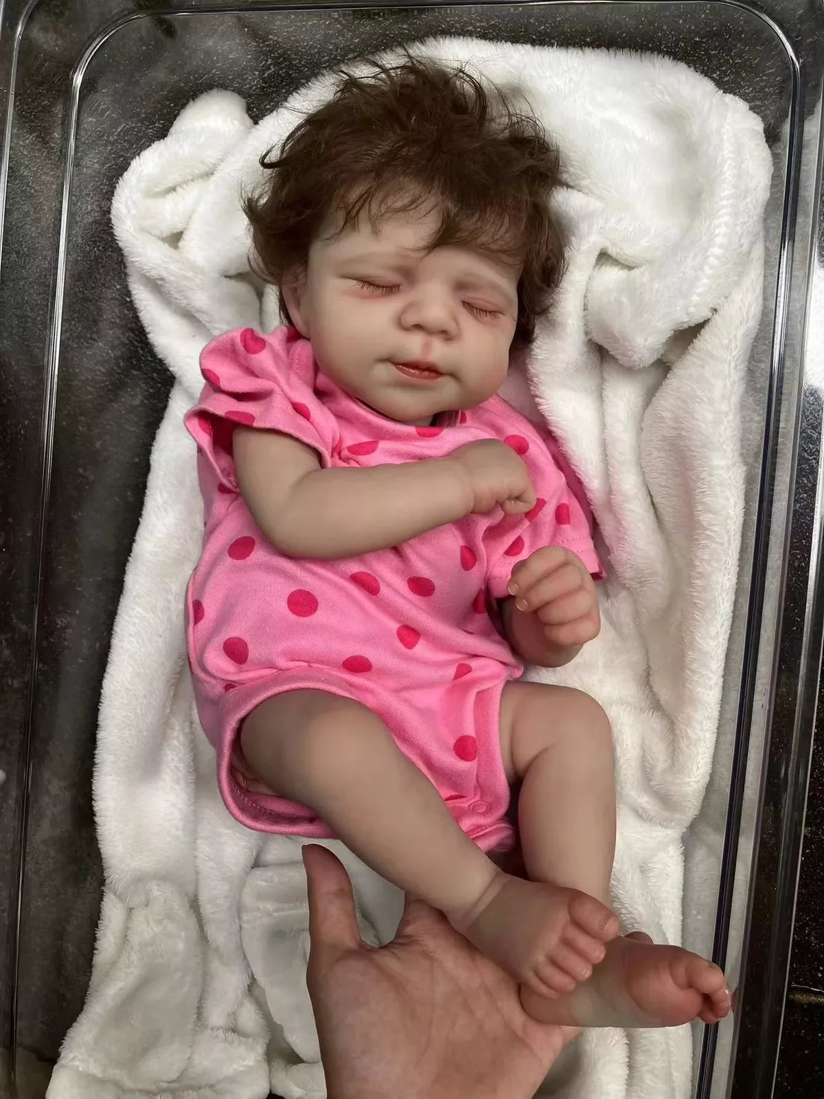 Reborn Baby Girl Doll – Soft Silicone, Lifelike Newborn