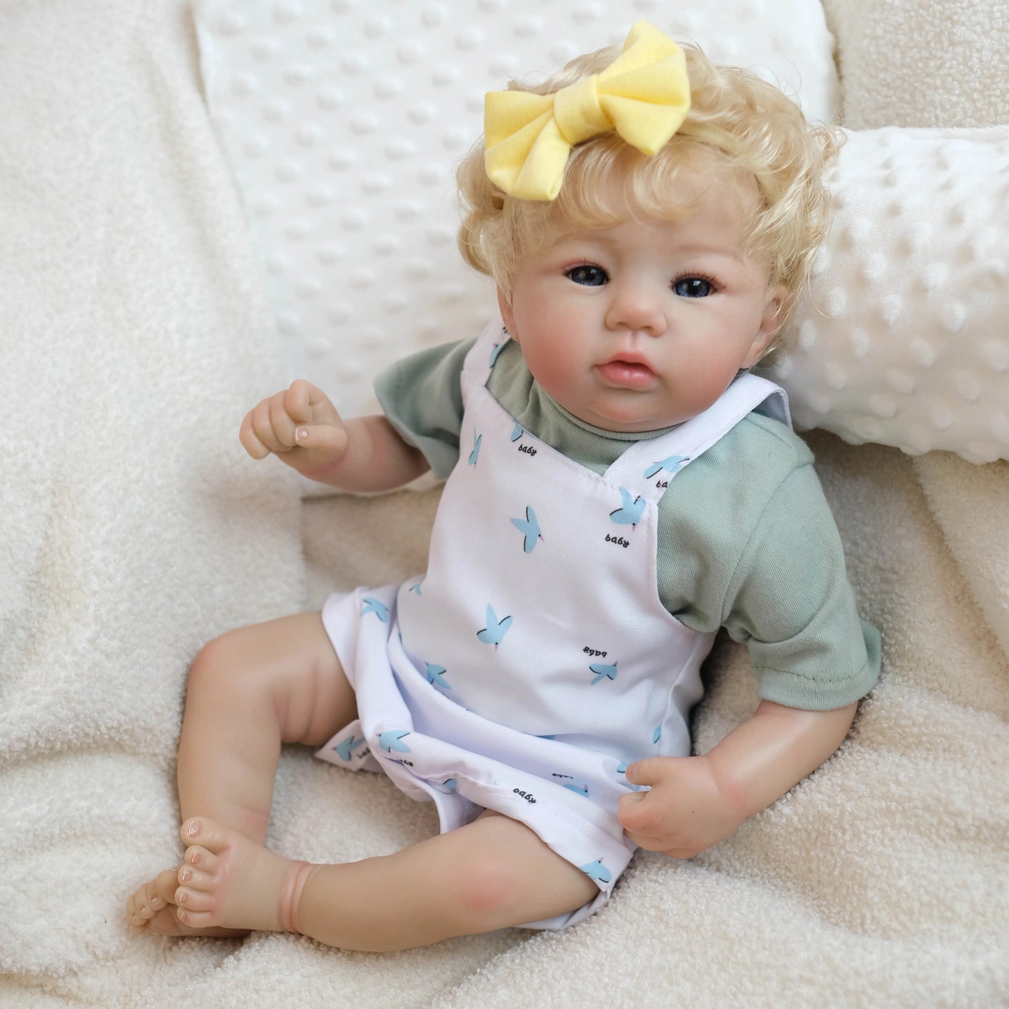Lila – 18-Inch Reborn Baby Doll with Hand-Rooted Hair