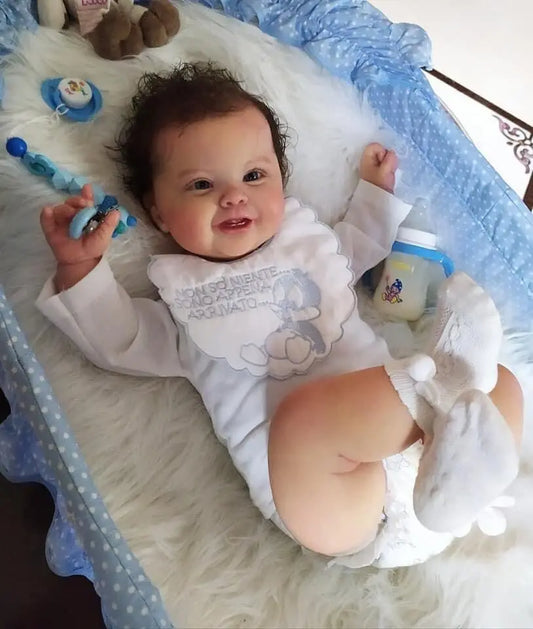 smiley faced reborn baby doll Alex