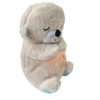 Ours et loutre en peluche apaisants respirants pour bébé