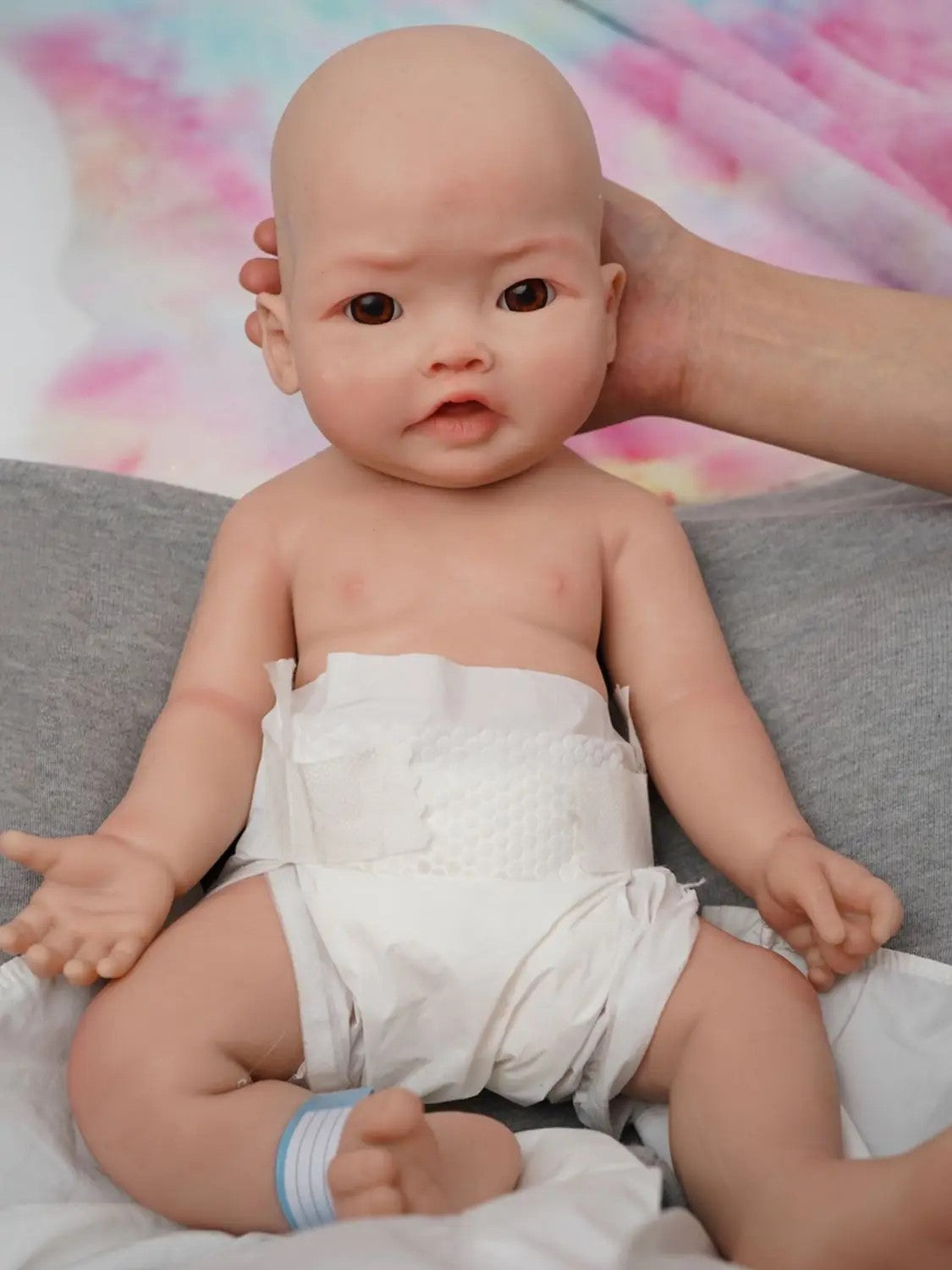 Reborn silicone reborn baby doll open eyes