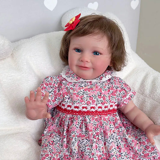 Zoe, poupée reborn réaliste à corps en tissu doux 24 pouces