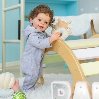 Soft Silicone Real Touch Reborn Baby Boy Doll: 22-Inch Full-Body