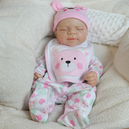 Aurora – poupée bébé reborn tout silicone 18 pouces