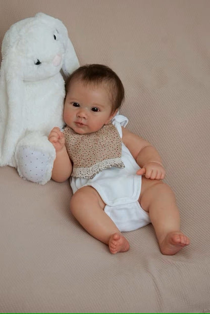 Pipy, poupée bébé reborn à corps en tissu