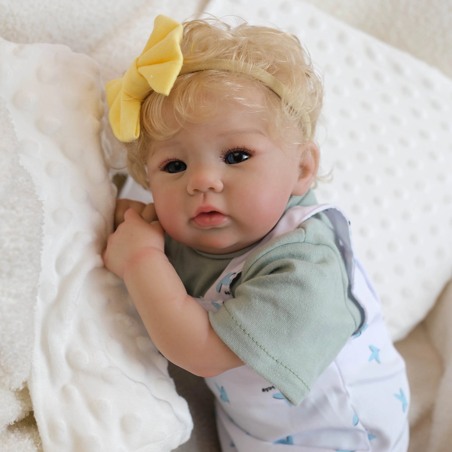 Lila – 18-Inch Reborn Baby Doll with Hand-Rooted Hair