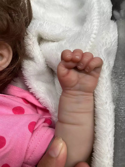 Poupée bébé reborn fille – silicone doux, nouveau-né réaliste