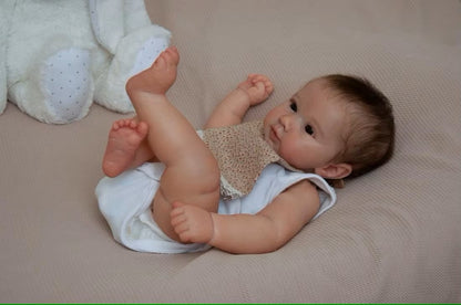 Pipy, poupée bébé reborn à corps en tissu