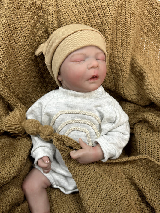 Reborn baby Girl doll sleeping