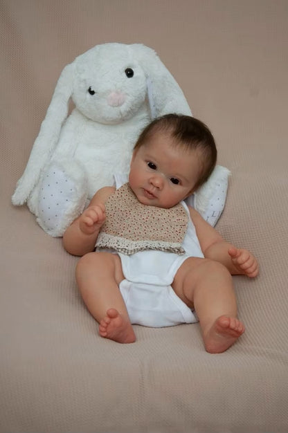 Pipy, poupée bébé reborn à corps en tissu
