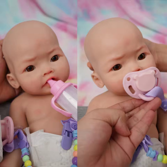 Reborn silicone reborn baby doll open eyes