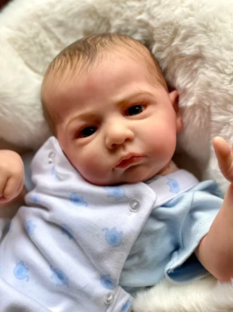 Cameron, poupée bébé reborn réaliste en couche