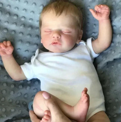 Sam, poupée bébé reborn endormie
