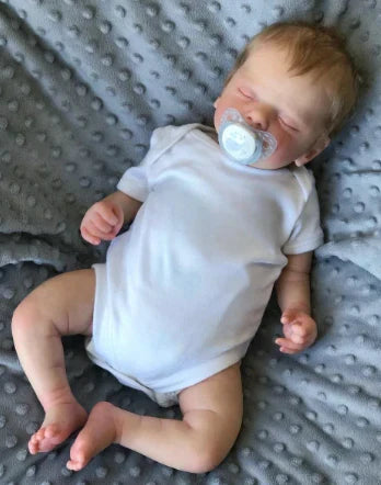 Sam, poupée bébé reborn endormie
